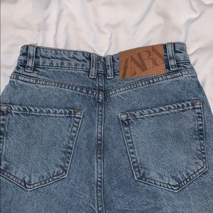zara high waisted straight jeans